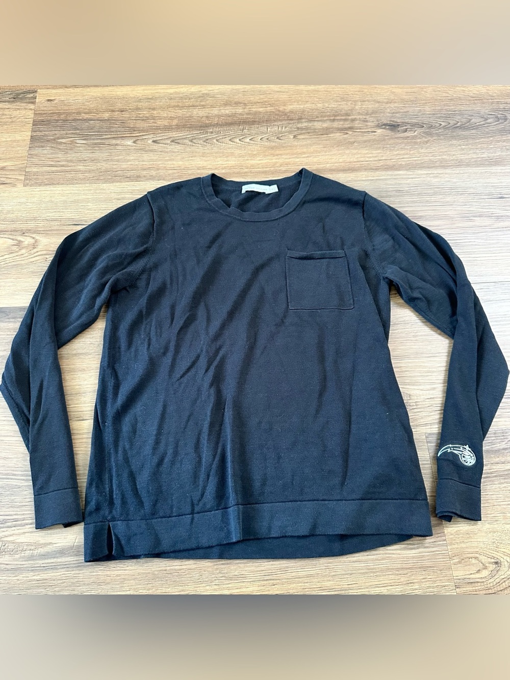 Peter Millar Womens Kate Silk Blend Sweater Black Medium Orlando Magic Preppy